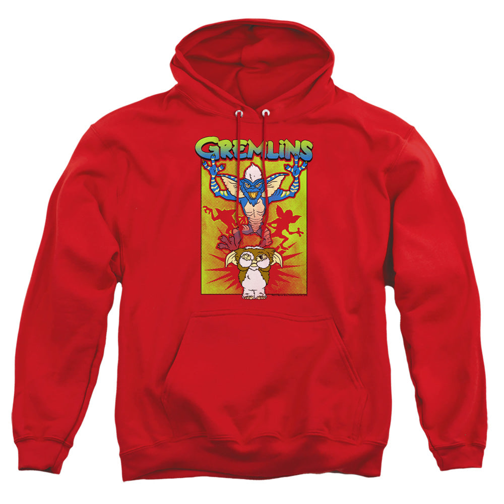 Gremlins Be Afraid Mens Hoodie Red Officially Licensed