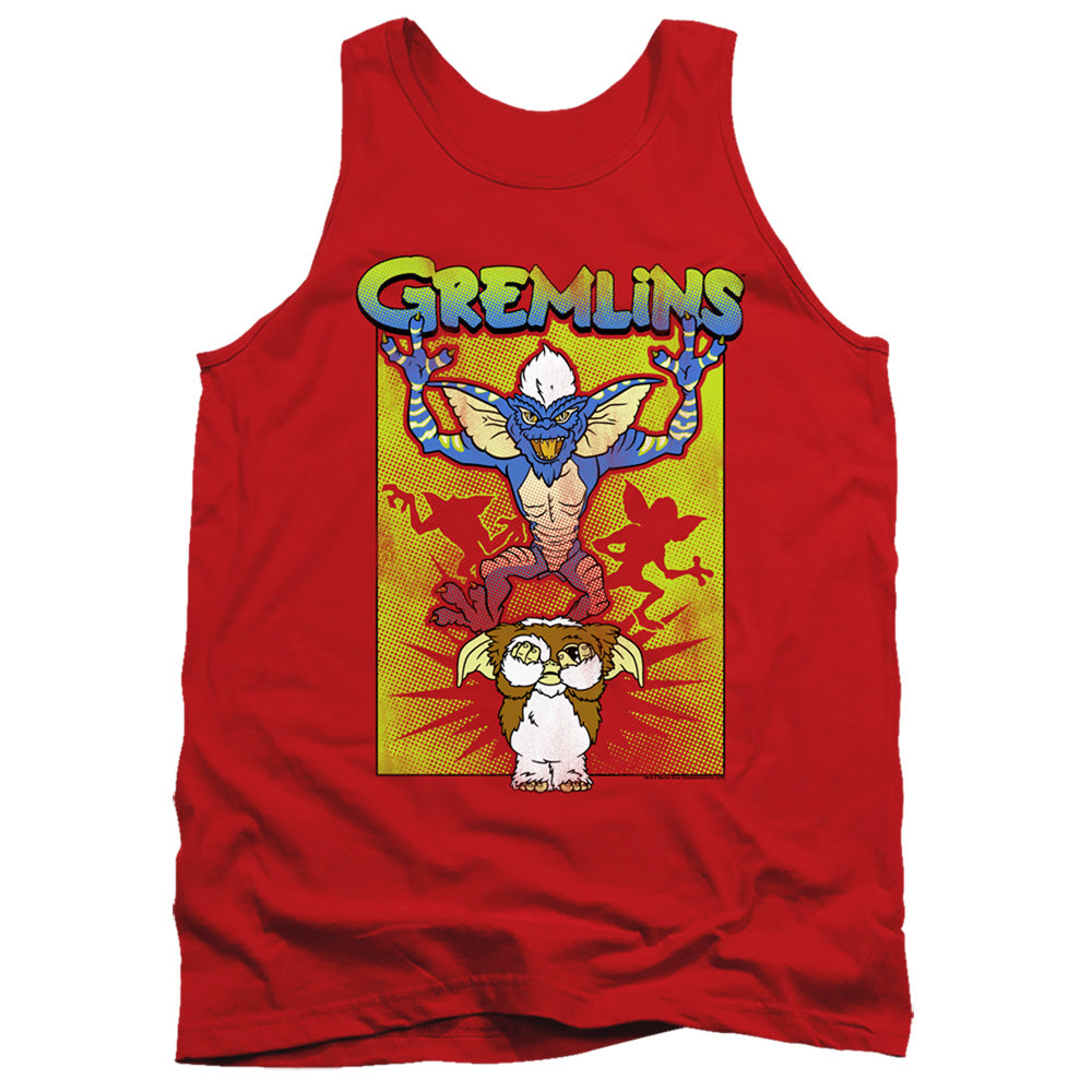 Gremlins Be Afraid Mens Tank Top Shirt Red