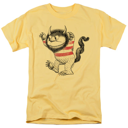 Where The Wild Things Are Line Art Mens T Shirt Banana Officially Licensed