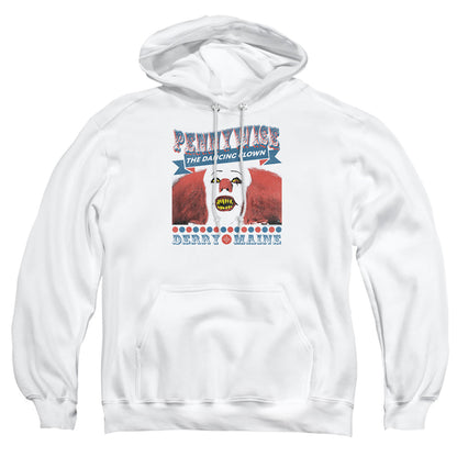 It 1990 The Dancing Clown Mens Hoodie White Officially Licensed