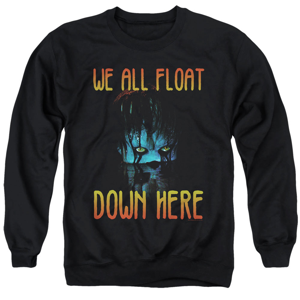 It 2017 We All Float Down Here Mens Crewneck Sweatshirt Black Officially Licensed