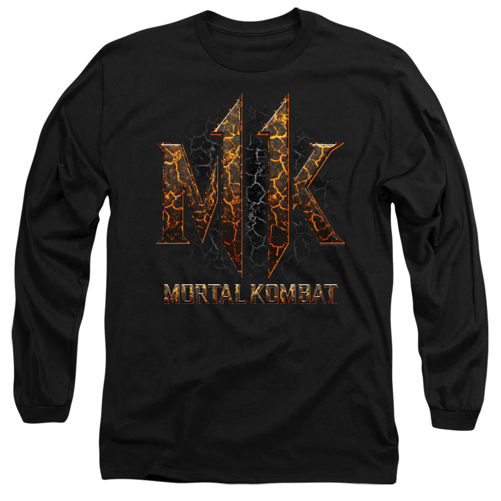Mortal Kombat 11 Mk11 Lava Mens Long Sleeve Shirt Black Officially Licensed