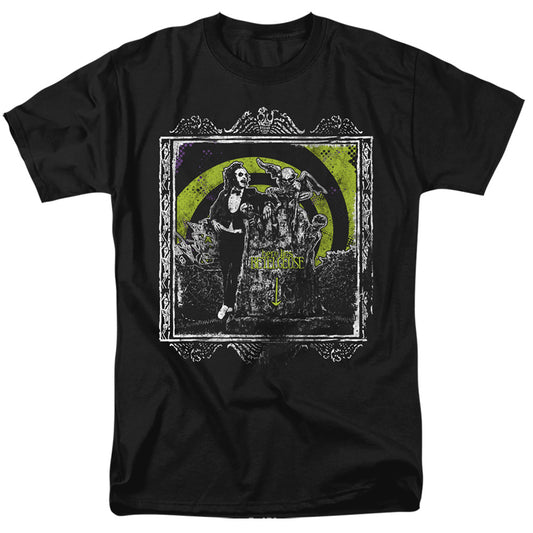 Beetlejuice Here Lies Mens T Shirt Black