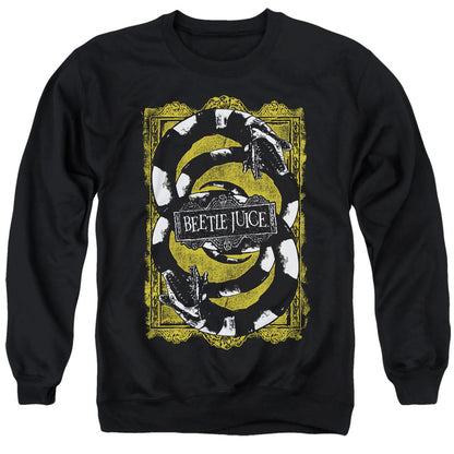 Beetlejuice We Got Worms Mens Crewneck Sweatshirt Black Officially Licensed