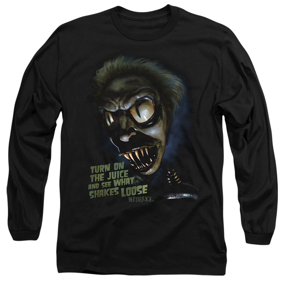 Beetlejuice Chucks Daughter Mens Long Sleeve Shirt Black Officially Licensed Officially Licensed