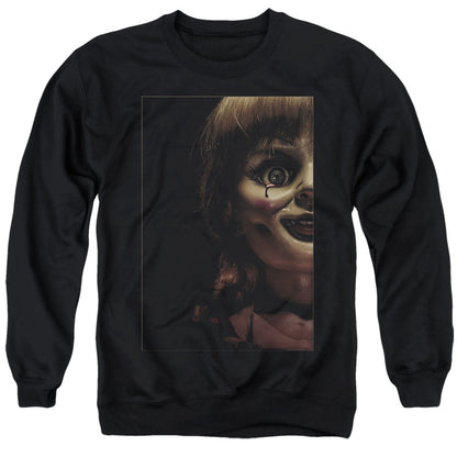 Annabelle Doll Tear Mens Crewneck Sweatshirt Black Officially Licensed