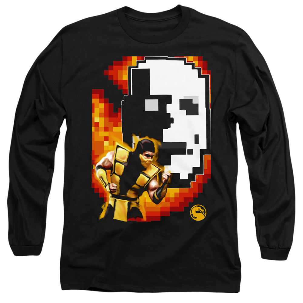 Mortal Kombat Klassic Scorpion Mens Long Sleeve Shirt Black