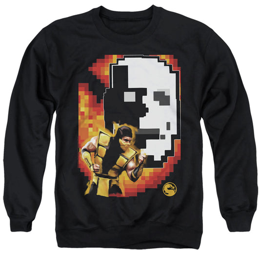 Mortal Kombat Klassic Scorpion Mens Crewneck Sweatshirt Black