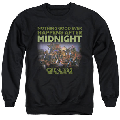 Gremlins 2 After Midnight Mens Crewneck Sweatshirt Black Officially Licensed