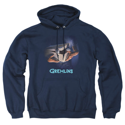 Gremlins Original Poster Mens Hoodie Navy Officially Licensed
