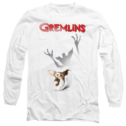 Gremlins Shadow Mens Long Sleeve Shirt White Officially Licensed Officially Licensed