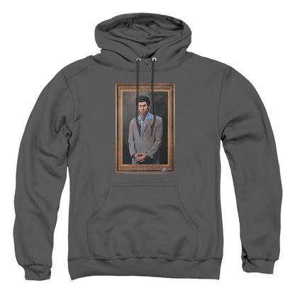 Seinfeld Kramer Portrait Mens Hoodie Charcoal