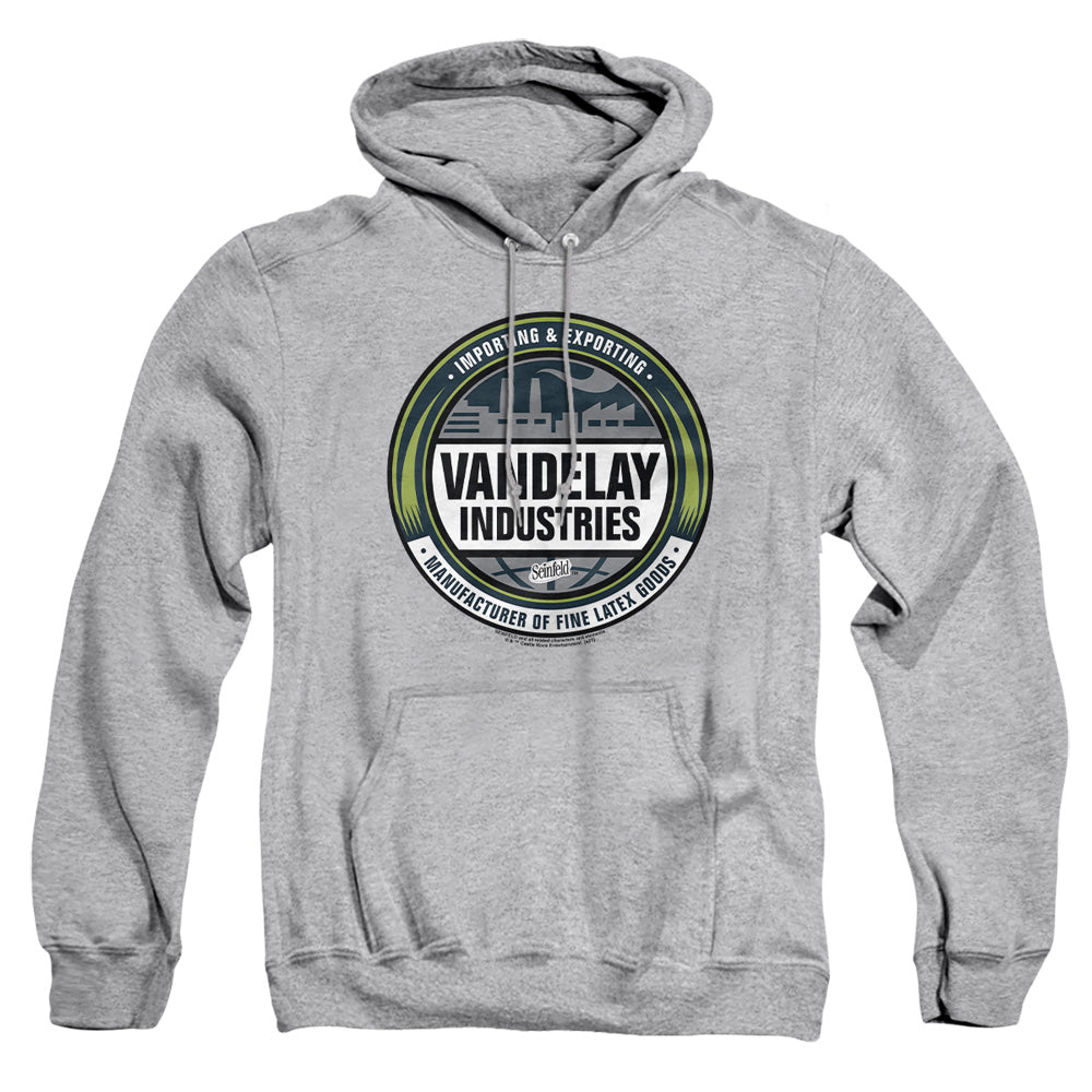 Seinfeld Vendelay Logo Mens Hoodie Athletic Heather