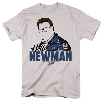 Seinfeld Hello Newman Mens T Shirt Silver