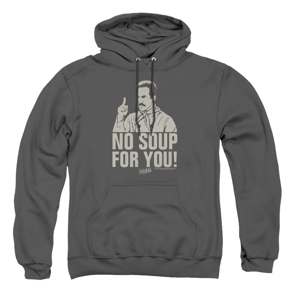 Seinfeld No Soup Mens Hoodie Charcoal
