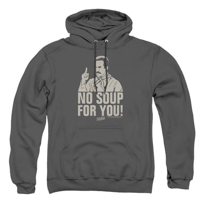 Seinfeld No Soup Mens Hoodie Charcoal