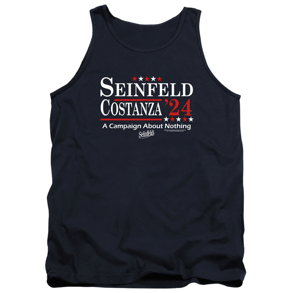 Seinfeld Election Tee Mens Tank Top Shirt Navy