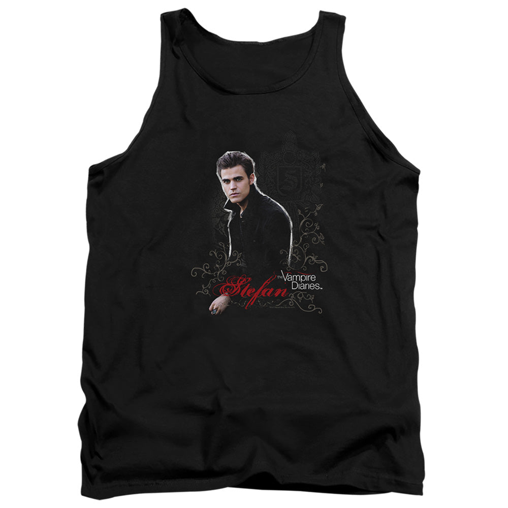 Vampire Diaries Stefan Mens Tank Top Shirt Black