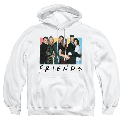 Friends Cast Logo Mens Hoodie White