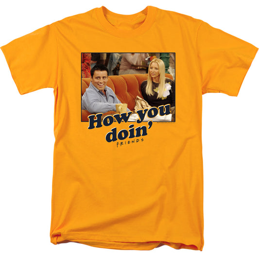 Friends How You Doin Mens T Shirt Gold