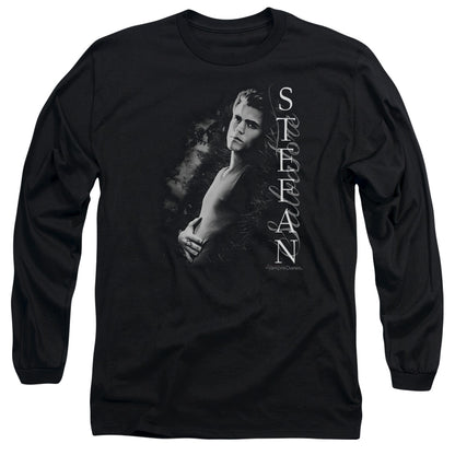 Vampire Diaries Next To Me Mens Long Sleeve Shirt Black Officially Licensed