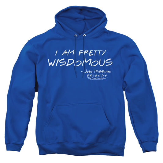 Friends Wisdomous Mens Hoodie Royal Officially Licensed