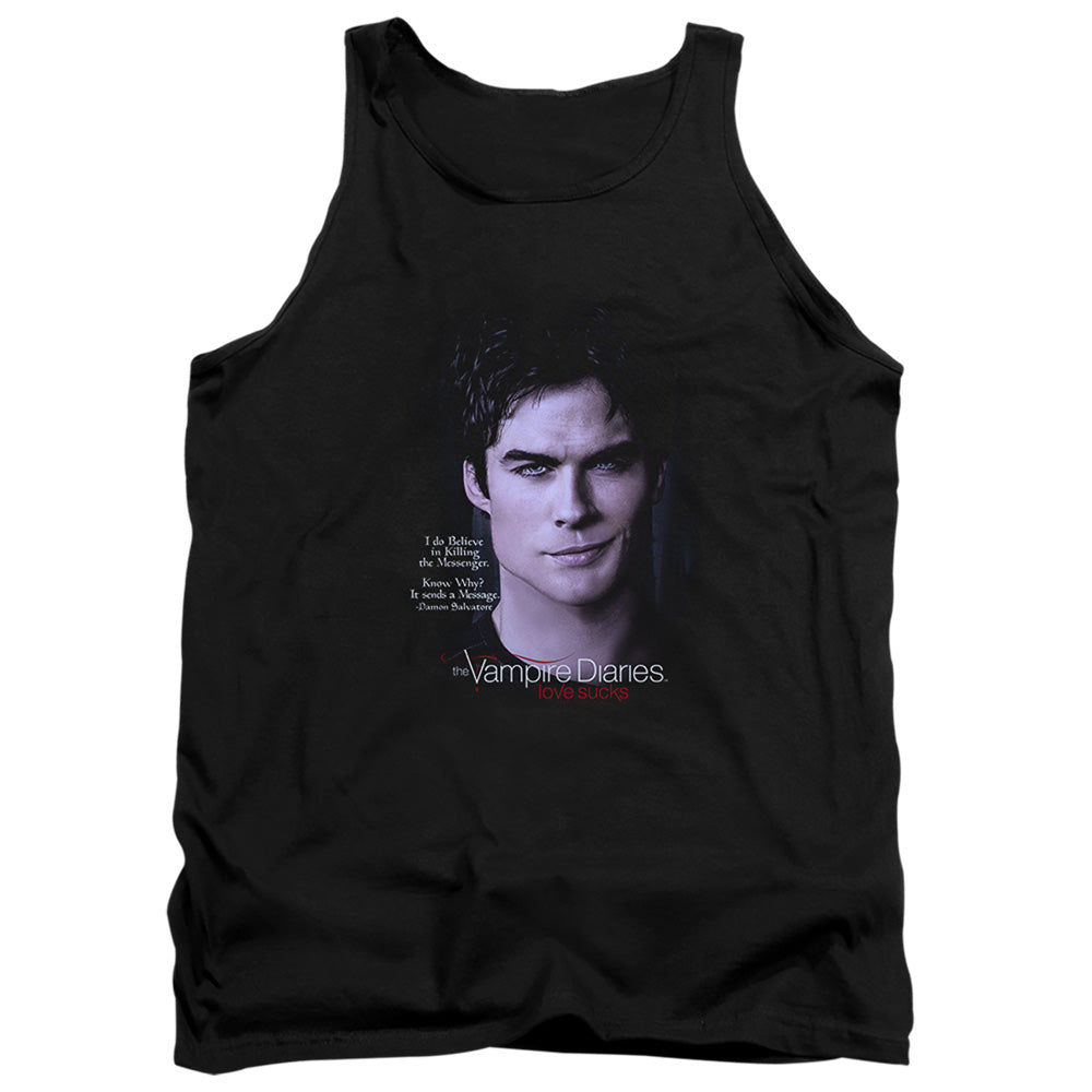 Vampire Diaries Messenger Mens Tank Top Shirt Black