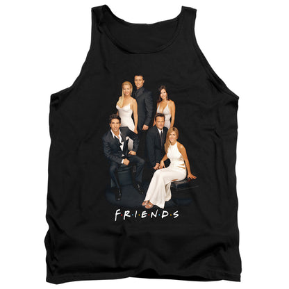 Friends Classy Mens Tank Top Shirt Black