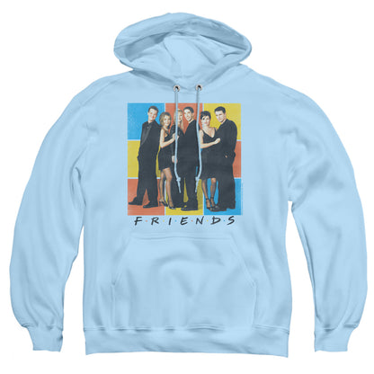 Friends Color Block Of Friends Mens Hoodie Light Blue