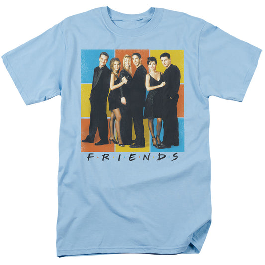 Friends Color Block Of Friends Mens T Shirt Light Blue