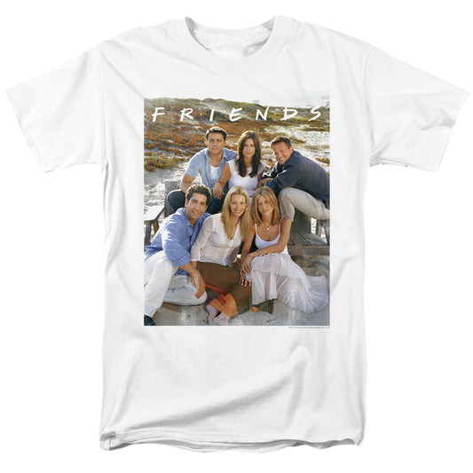Friends Lifes A Beach Mens T Shirt White