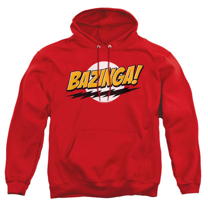 Big Bang Theory Bazinga Mens Hoodie Red