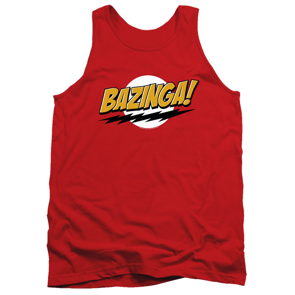 Big Bang Theory Bazinga Mens Tank Top Shirt Red