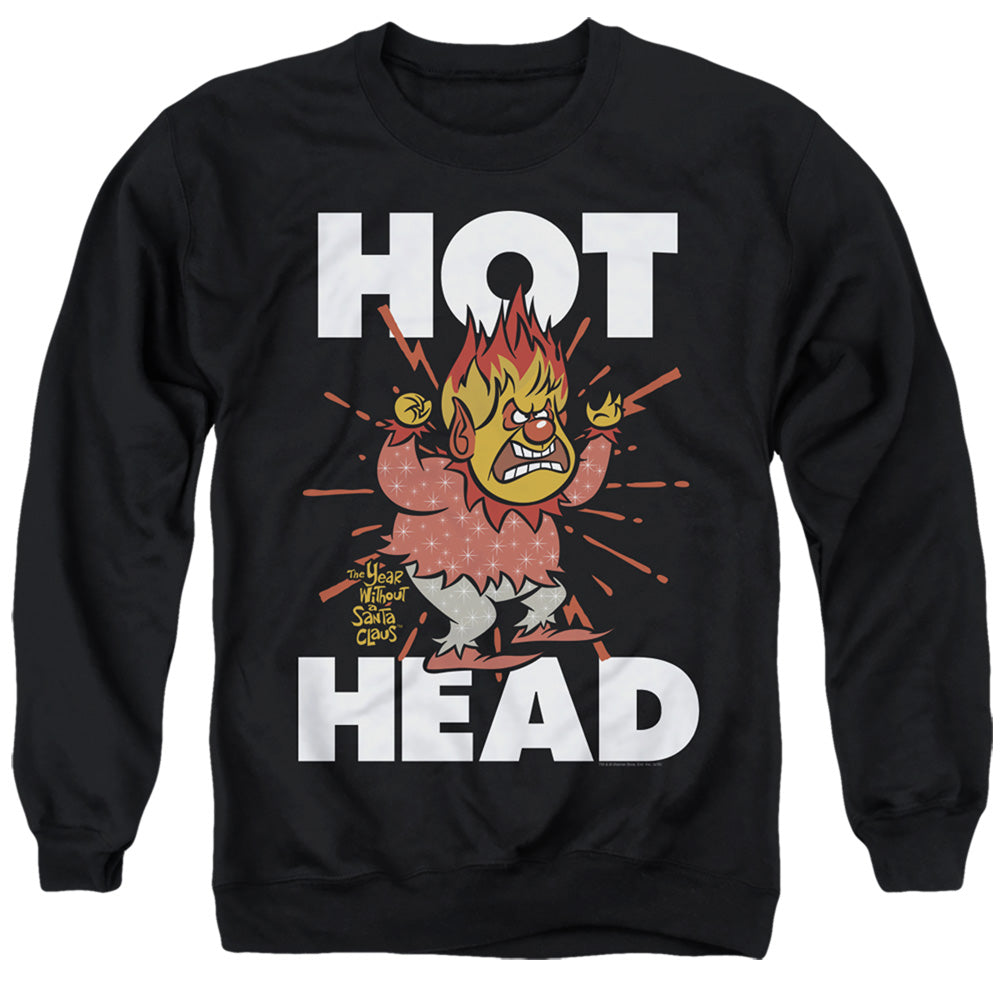 The Year Without A Santa Claus Hot Head Mens Crewneck Sweatshirt Black