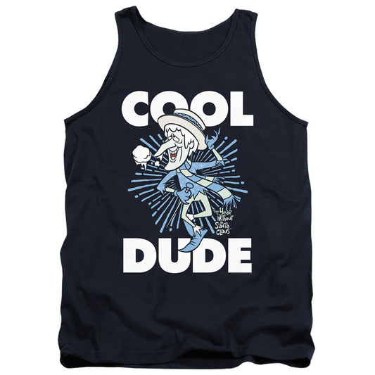 The Year Without A Santa Claus Cool Dude Mens Tank Top Shirt Navy