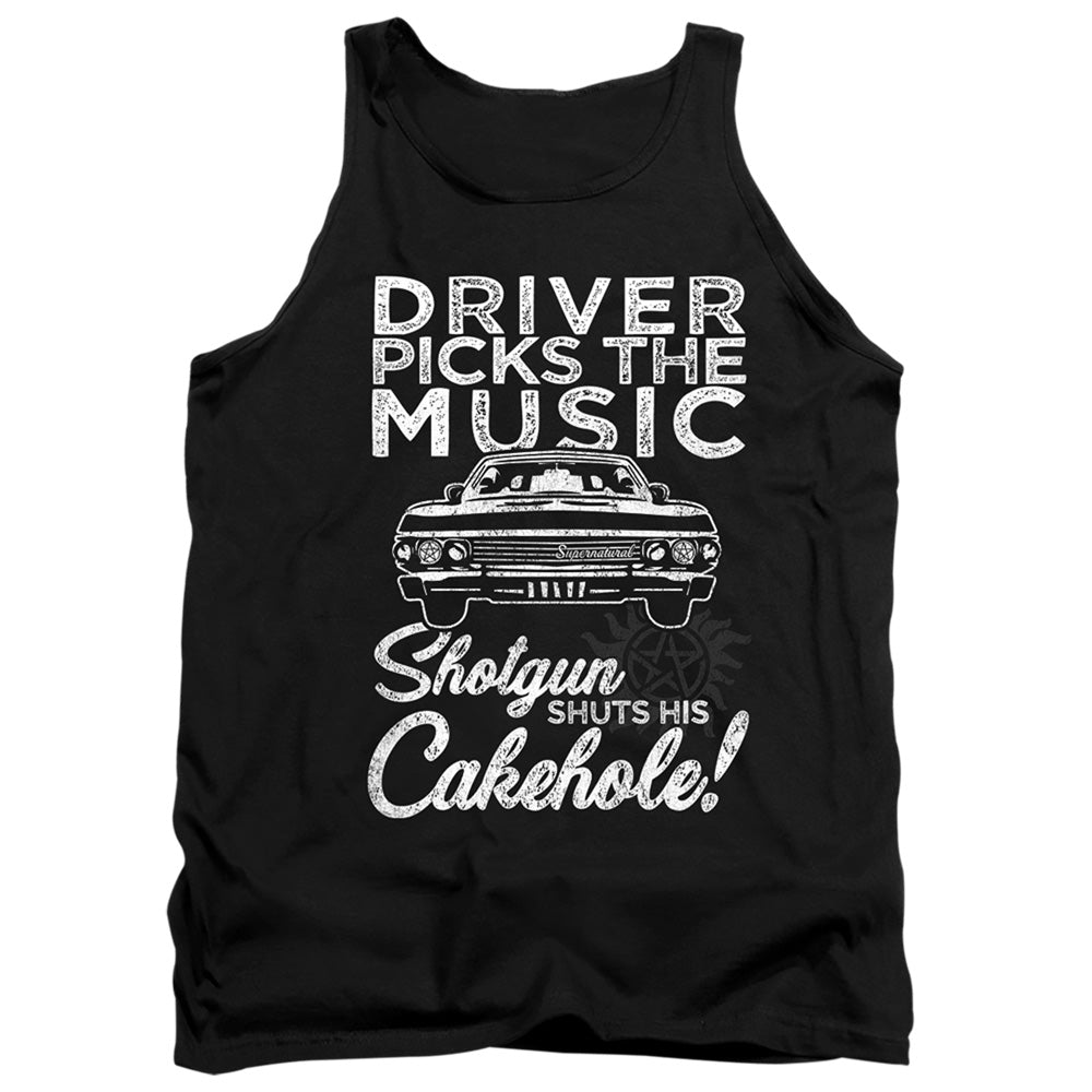 Supernatural Driver Picks Music Mens Tank Top Shirt Black