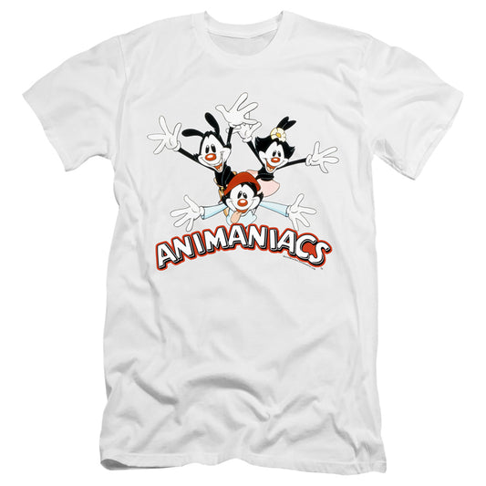 Animaniacs Animaniacs Trio Hbo Premium Bella Canvas Slim Fit Mens T Shirt White