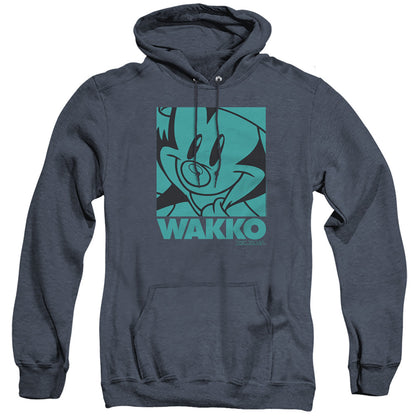 Animaniacs Pop Wakko Heather Mens Hoodie Navy Officially Licensed