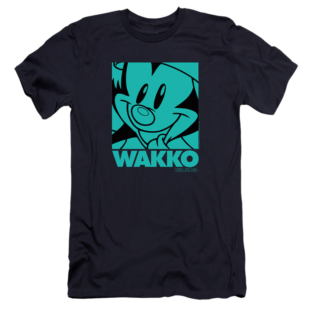 Animaniacs Pop Wakko Hbo Premium Bella Canvas Slim Fit Mens T Shirt Navy