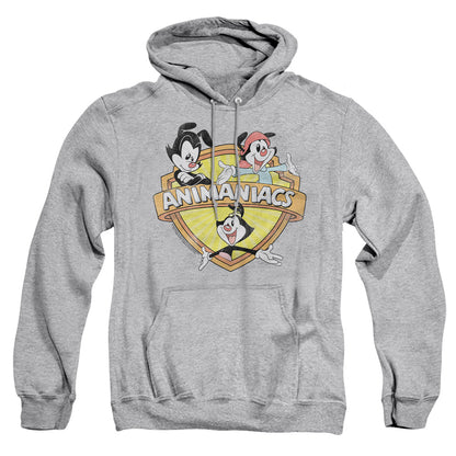Animaniacs Shielded Animaniacs Mens Hoodie Athletic Heather Officially Licensed