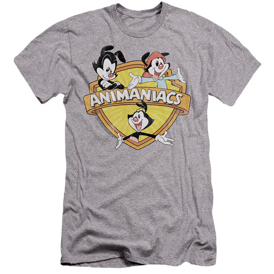 Animaniacs Shielded Animaniacs Hbo Premium Bella Canvas Slim Fit Mens T Shirt Athletic Heather