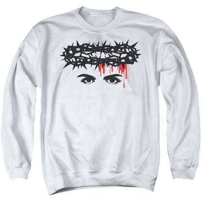 Chilling Adventures Of Sabrina Crown Of Thorns Mens Crewneck Sweatshirt White Officially Licensed