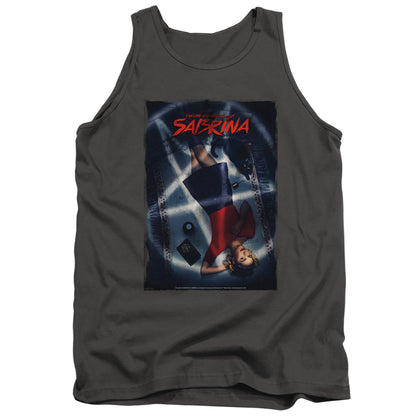 Chilling Adventures Of Sabrina Sabrina Key Art Mens Tank Top Shirt Charcoal