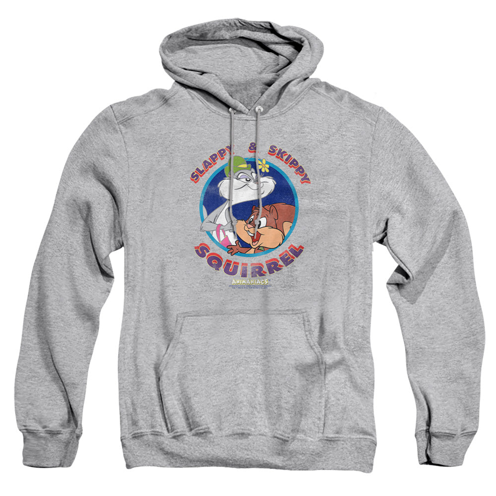 Animaniacs Slappy And Skippy Squirrel Mens Hoodie Athletic Heather Officially Licensed