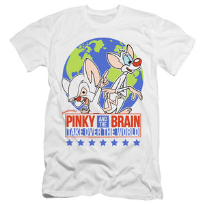 Pinky And The Brain Campaign Hbo Premium Bella Canvas Slim Fit Mens T Shirt White