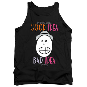 Animaniacs Good Idea Bad Idea Mens Tank Top Shirt Black