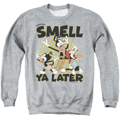 Animaniacs Ell Ya Later Mens Crewneck Sweatshirt Athletic Heather