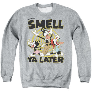 Animaniacs Ell Ya Later Mens Crewneck Sweatshirt Athletic Heather