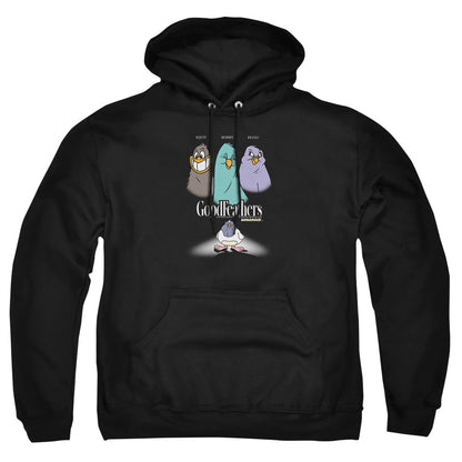 Animaniacs Goodfeathers Mens Hoodie Black Officially Licensed