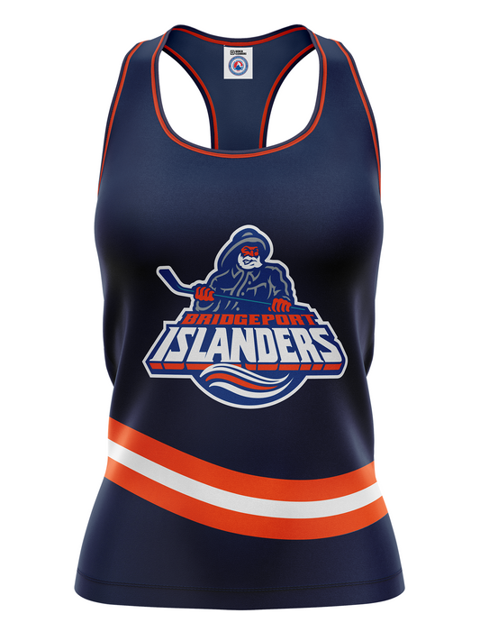 Bridgeport Islanders Fisherman Alternate Women's Racerback Hockey Tank